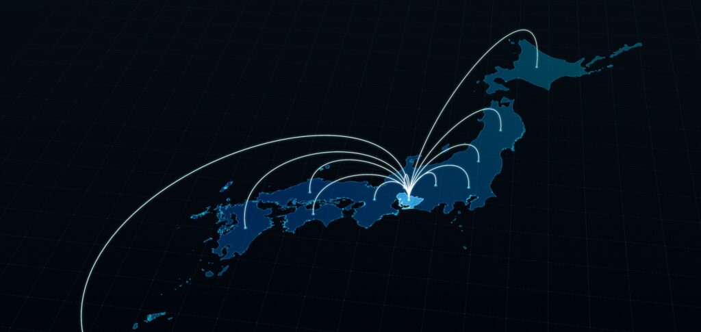 愛知県の日本地図