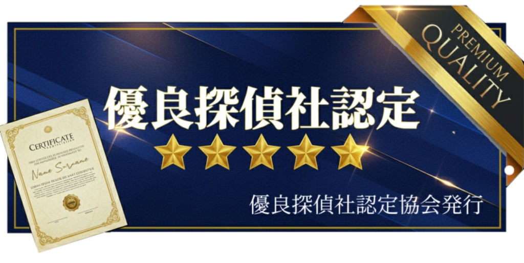 優良探偵社認定協会証