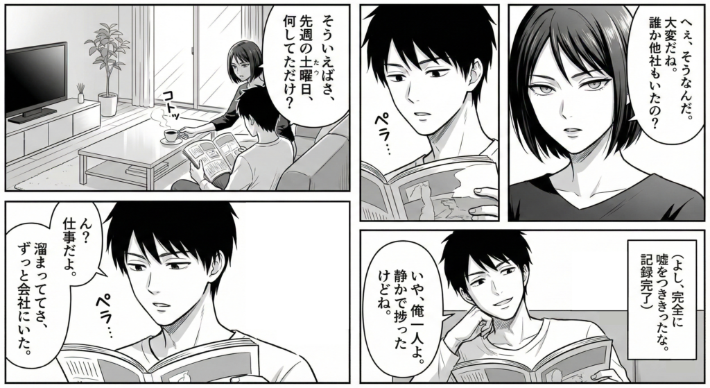 嘘を問い詰める手順1