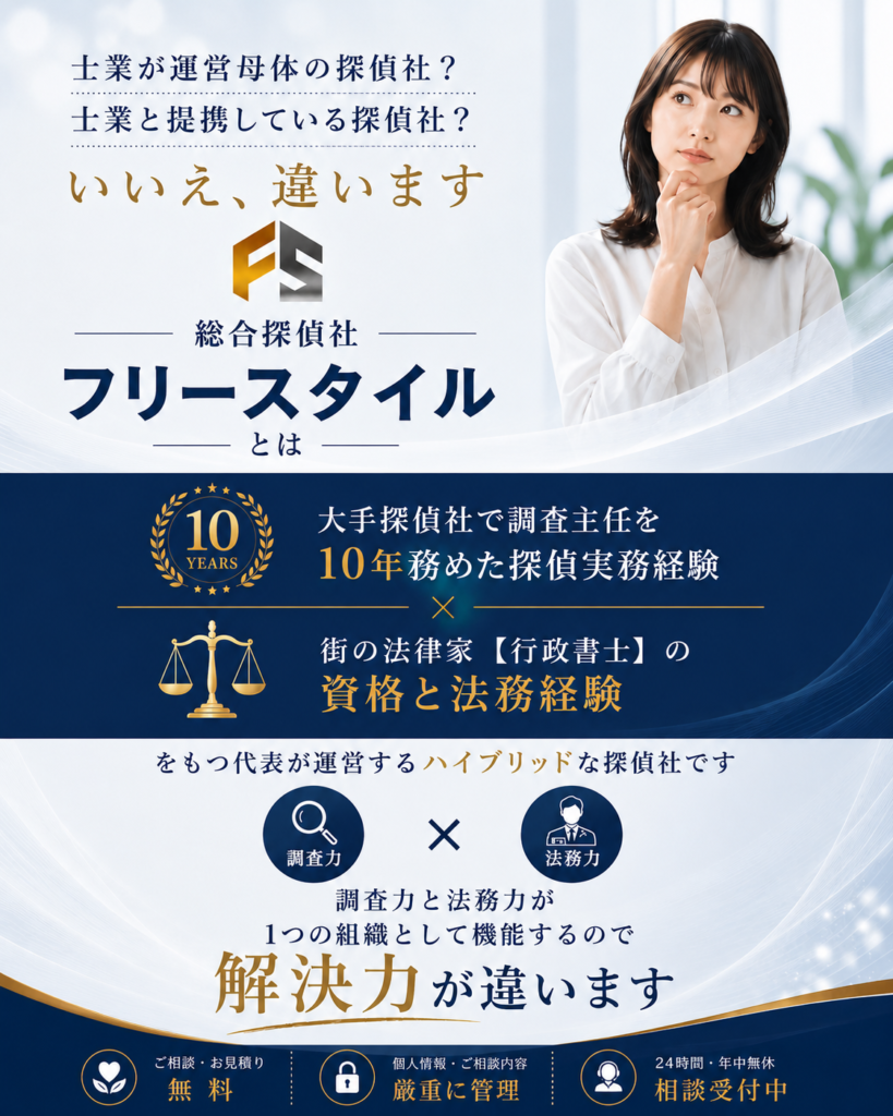 総合探偵社フリースタイルグループの強みは解決力
